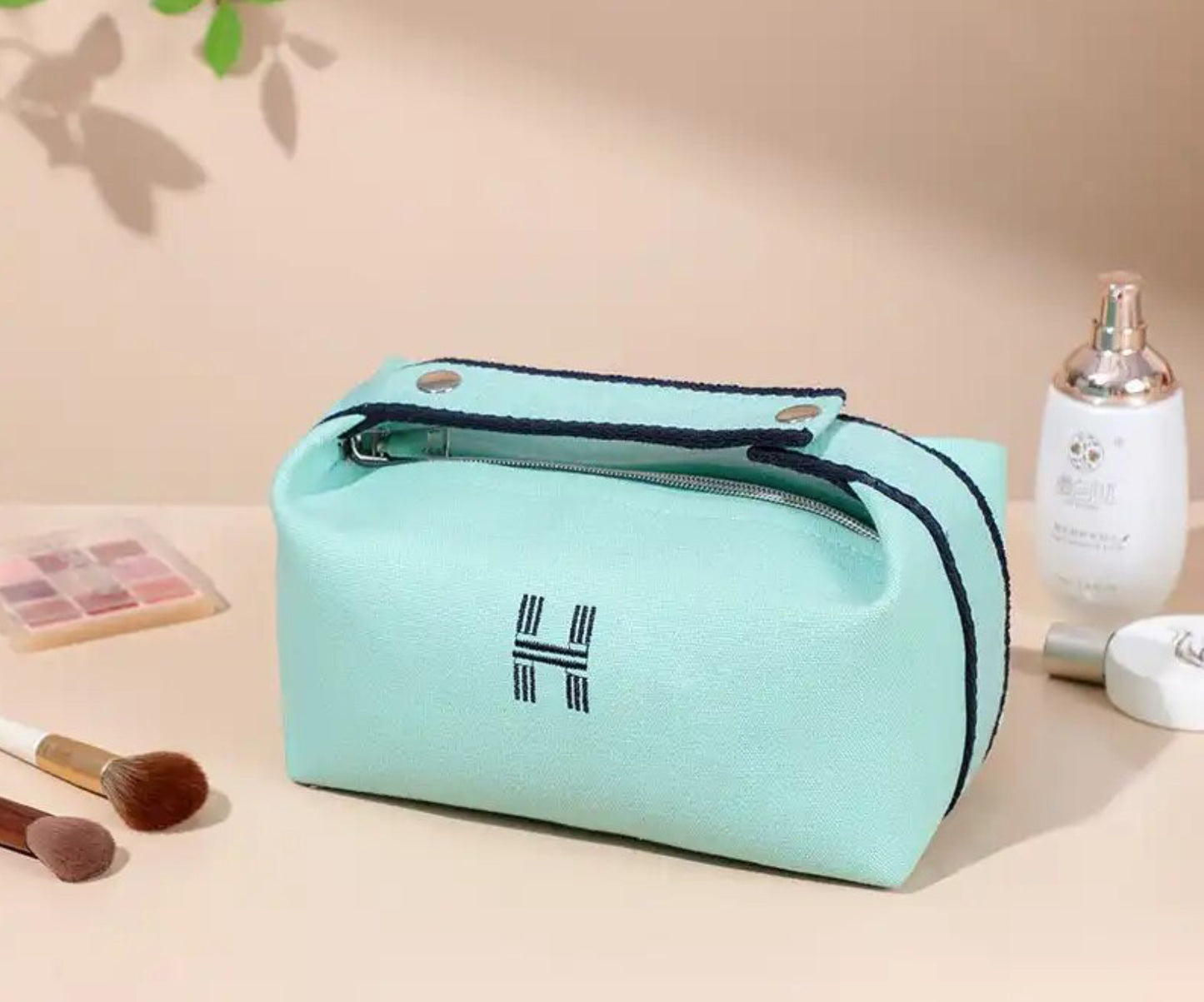 2pc Travel Large Bag Storage Organize Beauty Canvas Waterproof Cosmetic Portable Dustproof Bag.