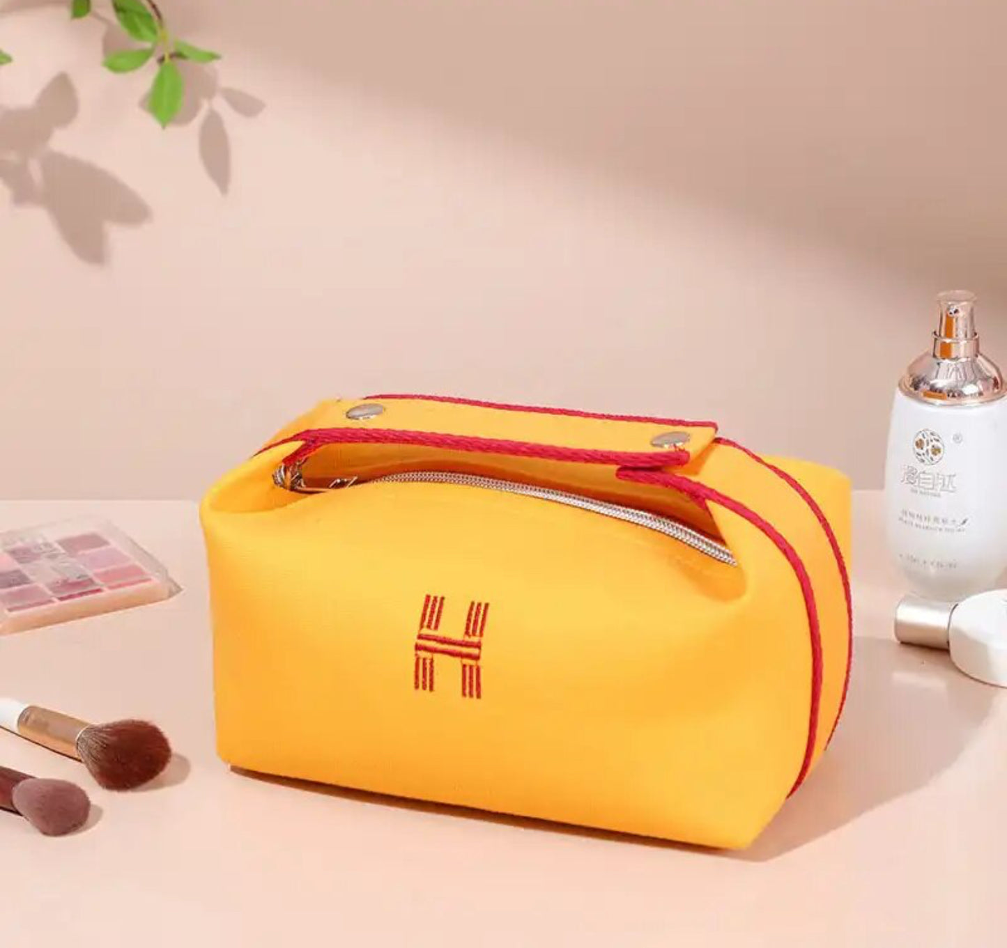 2pc Travel Large Bag Storage Organize Beauty Canvas Waterproof Cosmetic Portable Dustproof Bag.