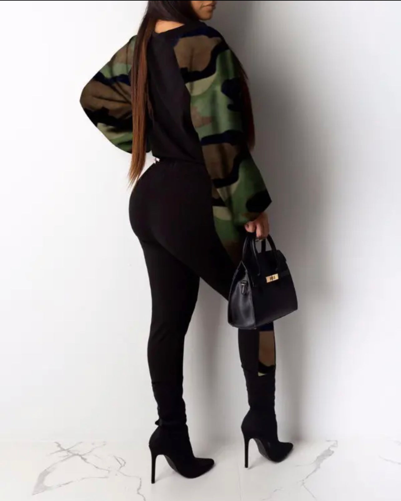 Camouflage Top & Pants Set